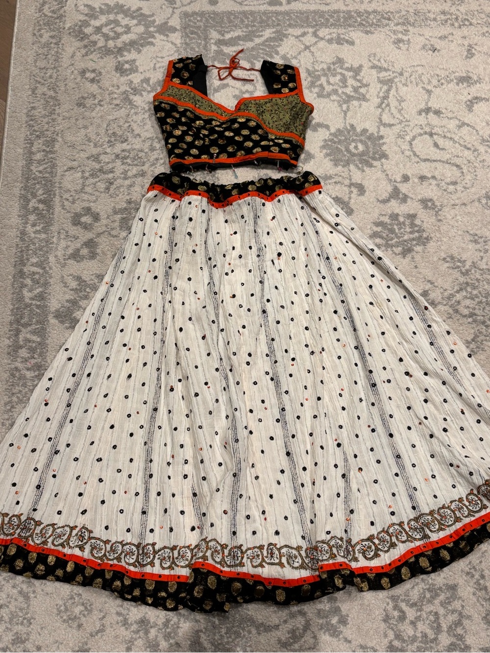 Chaniya Choli, Navratri Set. Cute blouse, bow/side zipper